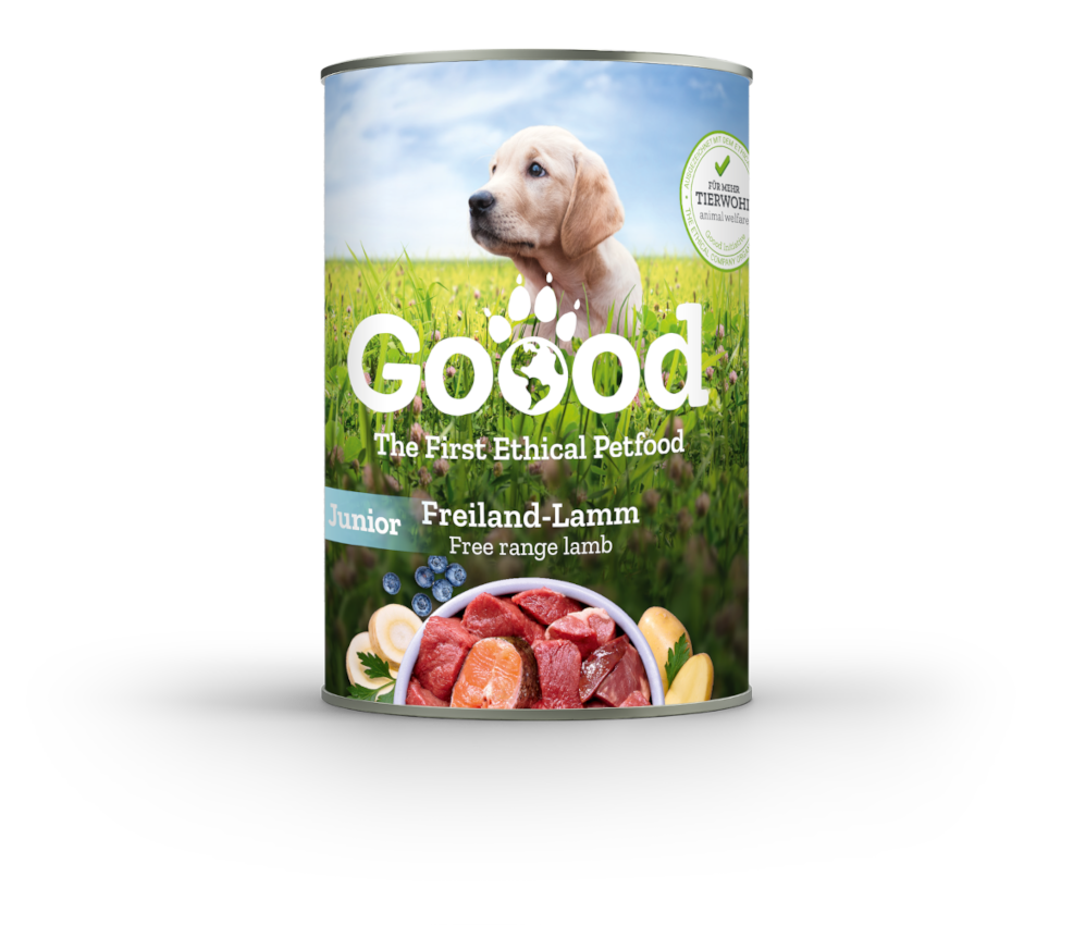 Pâtée chien junior à l'agneau fermier & truite durable (sans céréales)