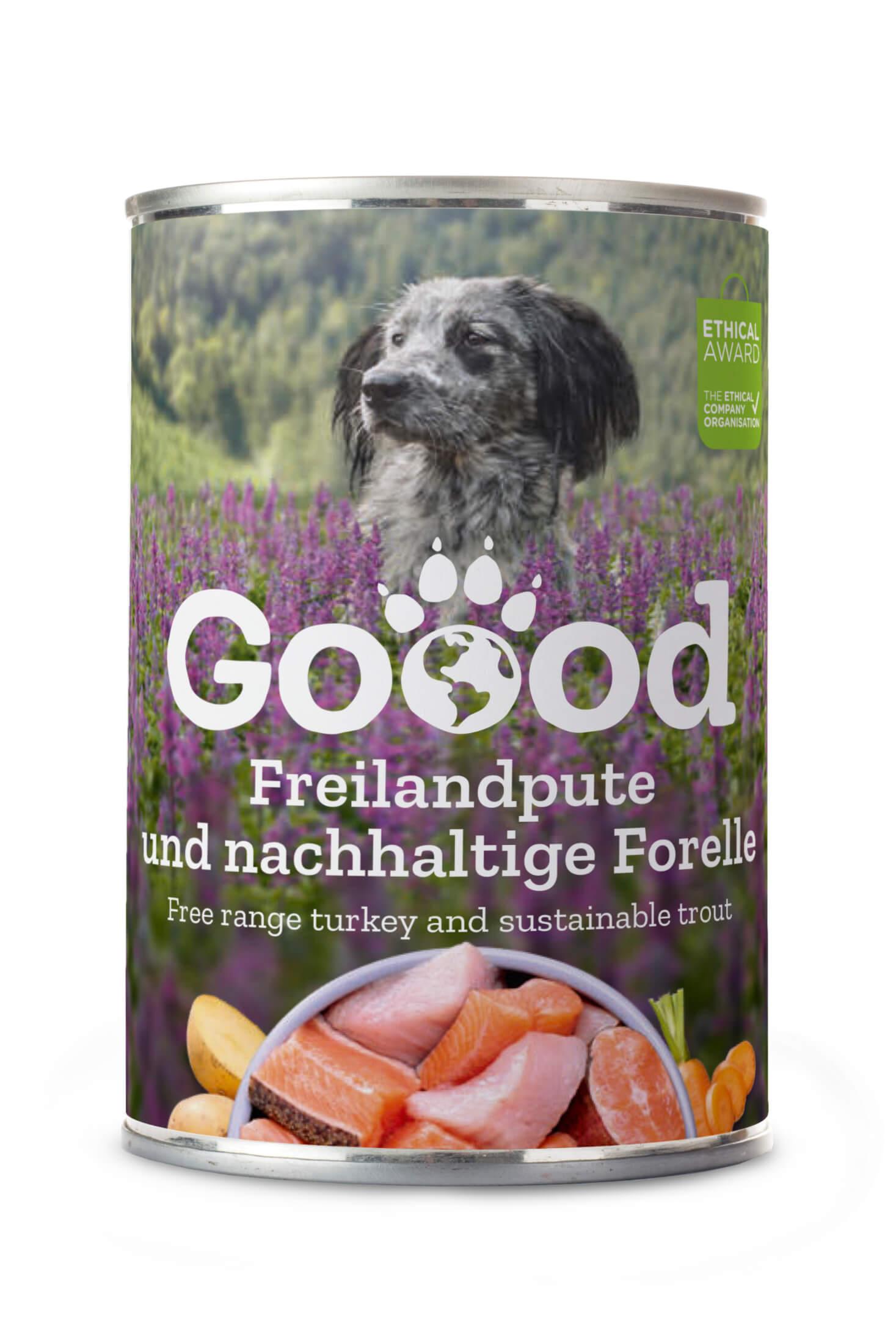 Pâtée chien senior à la dinde fermière & truite durable  (sans céréales)